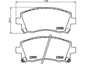 HELLA PAGID 8DB 355 017-291 stabdžių trinkelių rinkinys, diskinis stabdys 
 Techninės priežiūros dalys -> Papildomas remontas
26296AC040, 26296AC041, 26296AC050