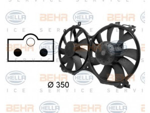 HELLA 8EW 009 158-741 ventiliatorius, radiatoriaus 
 Aušinimo sistema -> Radiatoriaus ventiliatorius
001 500 24 93, A 001 500 24 93
