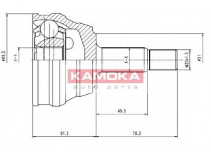 KAMOKA 7094 jungčių komplektas, kardaninis velenas 
 Ratų pavara -> Sujungimai/komplektas
321 498 099 C, 811 408 311, 811 498 099