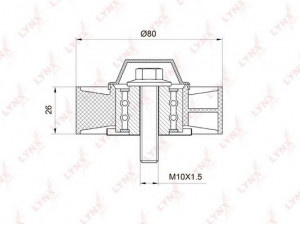 LYNXauto PB-7007 kreipiantysis skriemulys, V formos rumbuotas diržas 
 Diržinė pavara -> V formos rumbuotas diržas/komplektas -> Laisvasis/kreipiamasis skriemulys
11 28 7 535 860