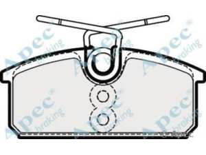 APEC braking PAD1911 stabdžių trinkelių rinkinys, diskinis stabdys
440608195R