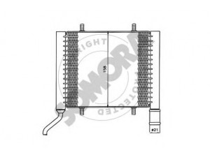 SOMORA 021340F radiatorius, variklio aušinimas 
 Aušinimo sistema -> Radiatorius/alyvos aušintuvas -> Radiatorius/dalys