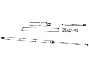 KAWE RT02274 trosas, stovėjimo stabdys 
 Stabdžių sistema -> Valdymo svirtys/trosai
365300001N