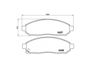 BREMBO P 56 059 stabdžių trinkelių rinkinys, diskinis stabdys 
 Techninės priežiūros dalys -> Papildomas remontas
41060EA025, 41060EB326, DA060EB326
