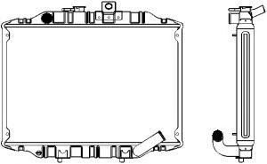SAKURA  Automotive 1221-0209 radiatorius, variklio aušinimas