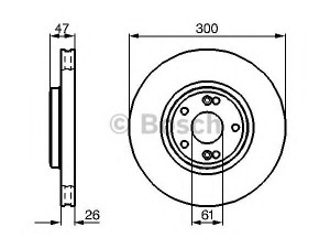 BOSCH 0 986 479 B47 stabdžių diskas 
 Stabdžių sistema -> Diskinis stabdys -> Stabdžių diskas
77 01 206 614, 82 00 007 122