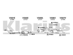 KLARIUS 960099U išmetimo sistema