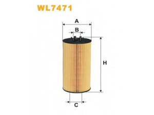 WIX FILTERS WL7471 alyvos filtras 
 Techninės priežiūros dalys -> Techninės priežiūros intervalai
079115561B, 079198405, 079198405A