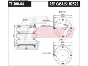 CASALS B2522 dėklas, pneumatinė pakaba
GTM002297, A06030606
