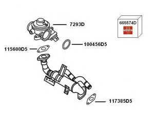 WAHLER 7900419 išmetamųjų dujų recirkuliacija 
 Variklis -> Išmetimo emisijos valdymas -> Prekių paieška pagal schemą