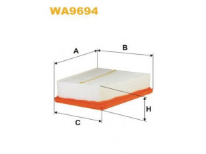 WIX FILTERS WA9694 oro filtras 
 Filtrai -> Oro filtras
77 01 071 327A, 7701071327, 82 00 853 393A