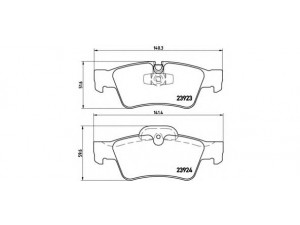 BREMBO P 50 076 stabdžių trinkelių rinkinys, diskinis stabdys
0044205220, 1644201520, 1644201920