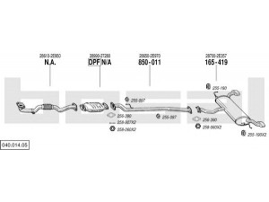 BOSAL 040.014.05 išmetimo sistema 
 Išmetimo sistema -> Išmetimo sistema, visa