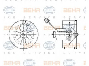 HELLA 8EW 009 158-331 vidaus pūtiklis 
 Šildymas / vėdinimas -> Orpūtė/dalys
64 11 8 390 434, 8 390 434