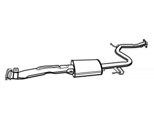 WALKER 21137 vidurinis duslintuvas 
 Išmetimo sistema -> Duslintuvas
Z53540300, Z55140300, Z55340300