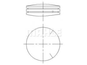 MAHLE ORIGINAL 738 PI 40027 P02 stūmoklis
