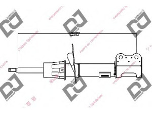 DJ PARTS DS1367GS amortizatorius 
 Pakaba -> Amortizatorius
96407822