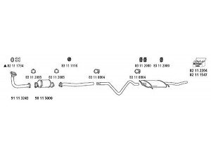 HJS VW_797 išmetimo sistema 
 Išmetimo sistema -> Išmetimo sistema, visa