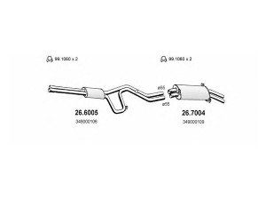 ASSO ART1360 išmetimo sistema 
 Išmetimo sistema -> Išmetimo sistema, visa