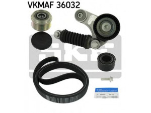SKF VKMAF 36032 V formos rumbuotas diržas, komplektas 
 Techninės priežiūros dalys -> Techninės priežiūros intervalai
96 765 531 80, 1731727, CC1Q 6C301 CB