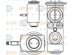 HELLA 8UW 351 234-401 išsiplėtimo vožtuvas, oro kondicionavimas 
 Oro kondicionavimas -> Vožtuvai
3 076 701 8, 3 126 750 4, 3 129 181 7