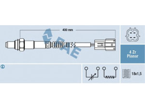 FAE 77392 lambda jutiklis 
 Išmetimo sistema -> Lambda jutiklis
22690-AU000