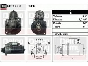 DELCO REMY DRT1820 starteris 
 Elektros įranga -> Starterio sistema -> Starteris
1253808, 1387092, 1480550, 1564725