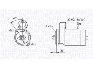MAGNETI MARELLI 063521120380 starteris 
 Elektros įranga -> Starterio sistema -> Starteris
020911023J, 020911023L, 020911023M