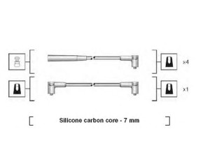 MAGNETI MARELLI 941318111208 uždegimo laido komplektas