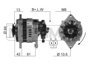 MESSMER 210103 kintamosios srovės generatorius 
 Elektros įranga -> Kint. sr. generatorius/dalys -> Kintamosios srovės generatorius
8 97150 201 1, 62 04 043, 62 04 047