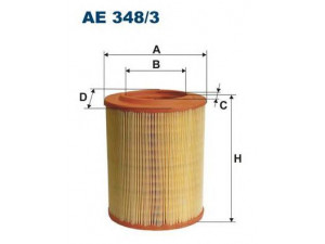 FILTRON AE348/3 oro filtras 
 Techninės priežiūros dalys -> Techninės priežiūros intervalai
55183562, 55183562