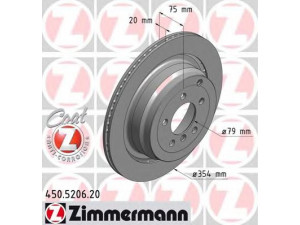 ZIMMERMANN 450.5206.20 stabdžių diskas 
 Dviratė transporto priemonės -> Stabdžių sistema -> Stabdžių diskai / priedai
LR 017 804, LR 031 844, SDB 500 201