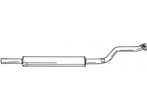 AKS DASIS SG16407 vidurinis duslintuvas 
 Išmetimo sistema -> Duslintuvas
82384866