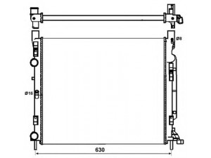 NRF 53002 radiatorius, variklio aušinimas 
 Aušinimo sistema -> Radiatorius/alyvos aušintuvas -> Radiatorius/dalys
8200455801