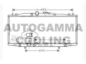 AUTOGAMMA 104517 radiatorius, variklio aušinimas 
 Aušinimo sistema -> Radiatorius/alyvos aušintuvas -> Radiatorius/dalys
19010RBBE51
