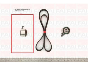 FAI AutoParts TBK129 paskirstymo diržo komplektas 
 Techninės priežiūros dalys -> Papildomas remontas