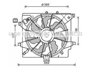 AVA QUALITY COOLING HY7563 ventiliatorius, radiatoriaus 
 Aušinimo sistema -> Oro aušinimas
25380A5800, 25380A5800