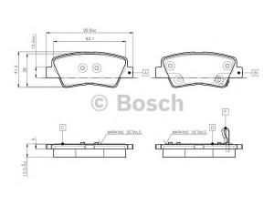 BOSCH 0 986 TB3 102 stabdžių trinkelių rinkinys, diskinis stabdys 
 Techninės priežiūros dalys -> Papildomas remontas
583022TA70, 583023KA35, 58302A6A30