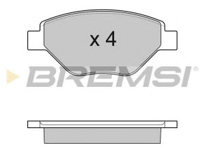 BREMSI BP3113 stabdžių trinkelių rinkinys, diskinis stabdys 
 Techninės priežiūros dalys -> Papildomas remontas
410609192R, 7701207673