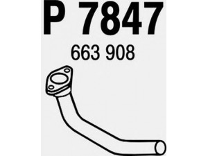 FENNO P7847 išleidimo kolektorius 
 Išmetimo sistema -> Išmetimo vamzdžiai
663908