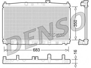 DENSO DRM40032 radiatorius, variklio aušinimas 
 Aušinimo sistema -> Radiatorius/alyvos aušintuvas -> Radiatorius/dalys
19010RBJ004