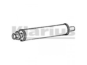 KLARIUS 210004 vidurinis duslintuvas 
 Išmetimo sistema -> Duslintuvas
431253119B, 431253119F, 443253119B
