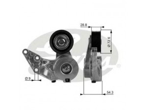 GATES T38208 įtempiklio skriemulys, V formos rumbuotas diržas 
 Diržinė pavara -> V formos rumbuotas diržas/komplektas -> Įtempiklio skriemulys
022145299B, 022145299B
