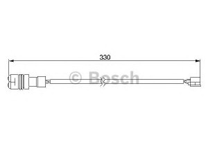 BOSCH 1 987 474 996 įspėjimo kontaktas, stabdžių trinkelių susidėvėjimas 
 Stabdžių sistema -> Susidėvėjimo indikatorius, stabdžių trinkelės
993 612 965 00, 993 612 965 01