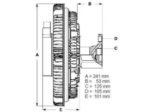 BERU LK019 sankaba, radiatoriaus ventiliatorius
41213991