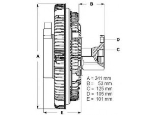 BERU LK019 sankaba, radiatoriaus ventiliatorius
41213991