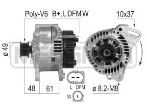 MESSMER 210795 kintamosios srovės generatorius 
 Elektros įranga -> Kint. sr. generatorius/dalys -> Kintamosios srovės generatorius
028 903 029 M, 028 903 029 MX