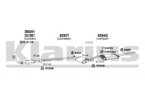 KLARIUS 790109U išmetimo sistema 
 Išmetimo sistema -> Išmetimo sistema, visa