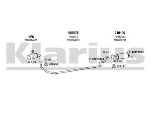 KLARIUS 720252E išmetimo sistema 
 Išmetimo sistema -> Išmetimo sistema, visa