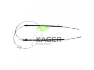 KAGER 19-0023 trosas, stovėjimo stabdys 
 Stabdžių sistema -> Valdymo svirtys/trosai
811609721, 811609721A